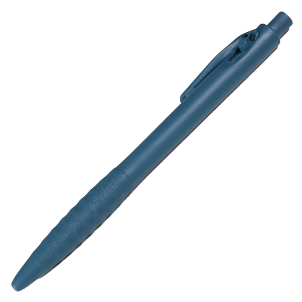 MD_97752 Penna detectabile retrattile - a lunga durata - leggermente ruvida - 14 cm - PP - blu - immagine 1