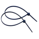 Fascette detectabili - con chiusura acciaio - 36 x 0,48 cm - nylon - blu - conf. 100 pezzi