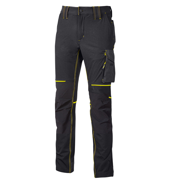 MD_98055 Pantalone da donna World - taglia M - grigio/giallo - U-Power - immagine 1