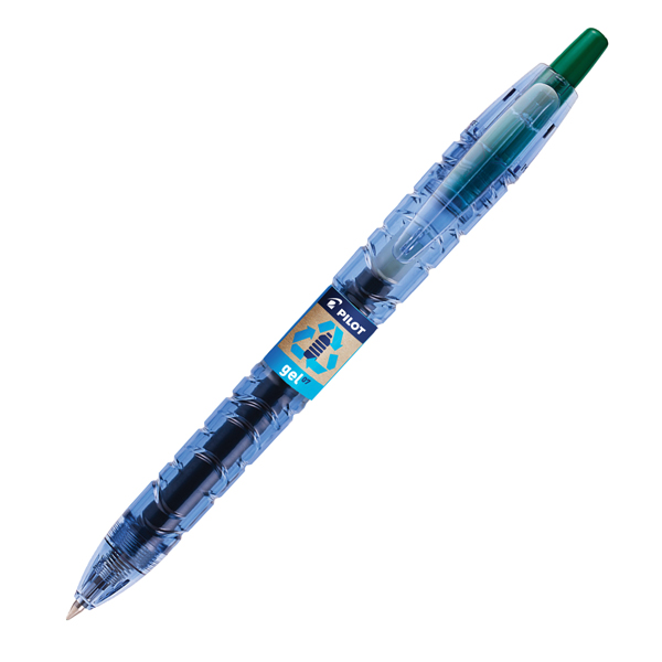 MD_98224 Roller gel a scatto B2P Begreen - punta 0,7 mm - verde - Pilot - immagine 1