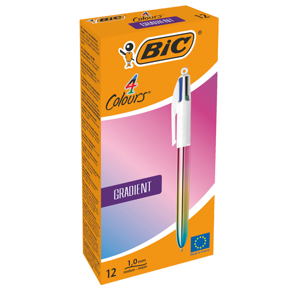 MD_98567 Penna a sfera scatto multifunzione 4 Colours Gradient - 1.0 mm - Bic - conf. 12 pezzi - immagine 1