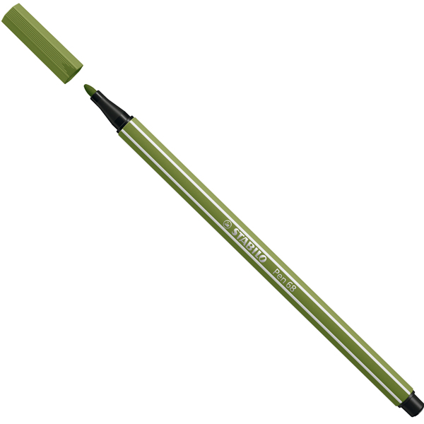MD_98715 Pennarello Pen 68 - verde mimetico - 35 - Stabilo - immagine 1