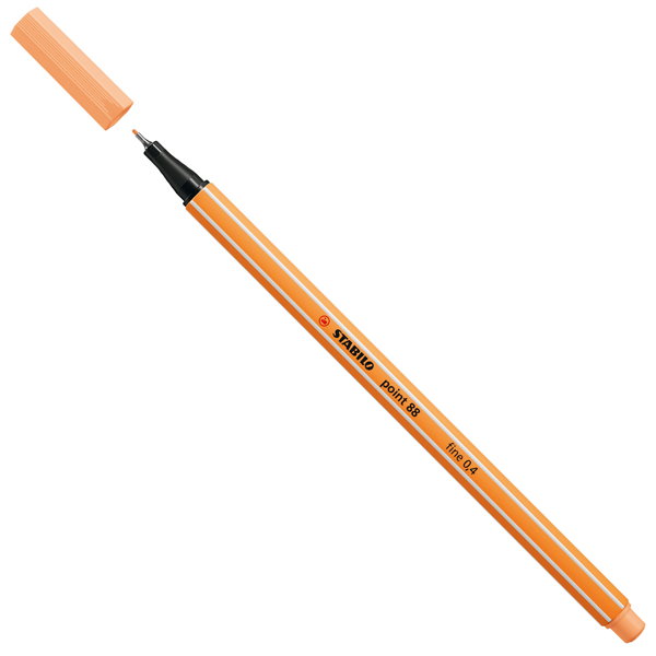 MD_98724 Fineliner Point 88 - tratto 0,4 mm - arancione 25 - Stabilo - immagine 1