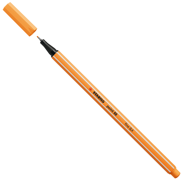 MD_98728 Fineliner Point 88 - tratto 0,4 mm - papaya 85 - Stabilo - immagine 1