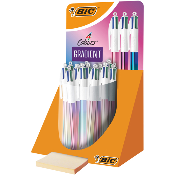 MD_98780 Penna 4 Colours Gradient - colori assortiti - Bic - expo 30 pezzi - immagine 1