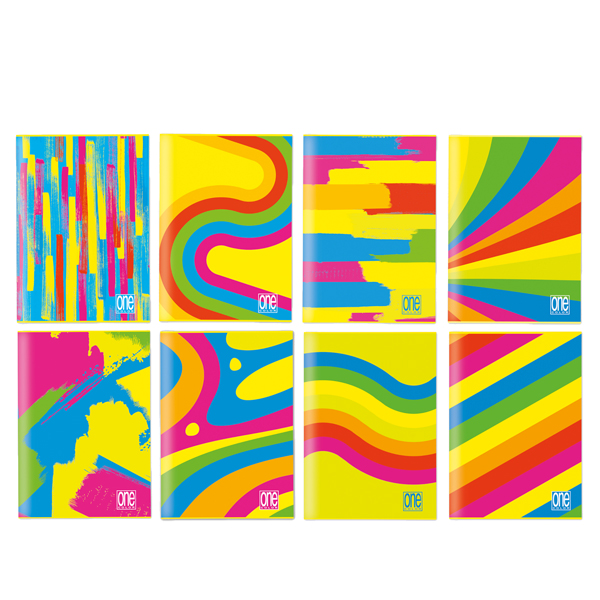 MD_98827 Maxiquaderno One Color Fantafluo - A4 - 5mm - 60 fogli - 80 gr - spiralato - Blasetti - immagine 1