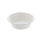 Ciotola monouso Bio - rotonda - diametro 13,5 cm - 350 ml - cellulosa - bianco - Leone - conf. 50 pezzi