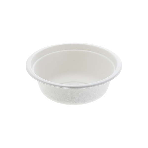 MD_98876 Ciotola monouso Bio - rotonda - diametro 13,5 cm - 350 ml - cellulosa - bianco - Leone - conf. 50 pezzi - immagine 1