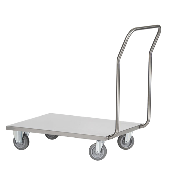 MD_99071 Carrello da lavoro - con pianale - 60 x 90 x 97cm - acciaio inox AISI 304 - grigio - Tecnotelai - immagine 1