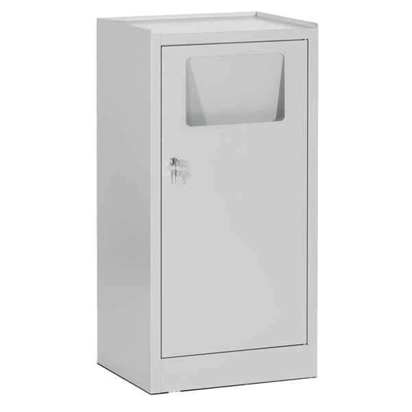 MD_99075 Armadietto portabiancheria - con sacco - 50 x 40 x 100 cm - grigio - Tecnotelai - immagine 1
