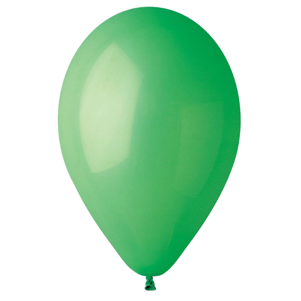 MD_99157 Palloncino - diametro 26 cm - lattice - verde - Big Party - conf. 25 pezzi - immagine 1