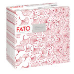 Tovagliolo linea AirLaid - carta - 40 x 40 cm - biloba/bordeaux - Fato - conf. 50 pezzi