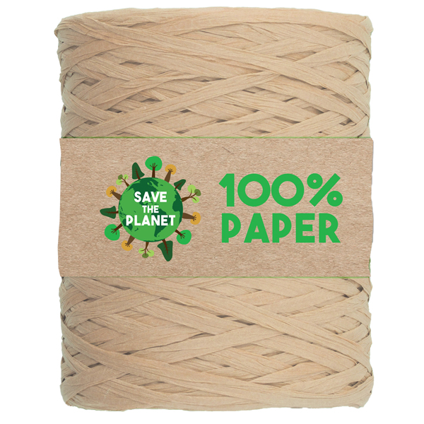 MD_99280 Nastro Rafia - 100 m - carta - beige 32 - Brizzolari - immagine 1