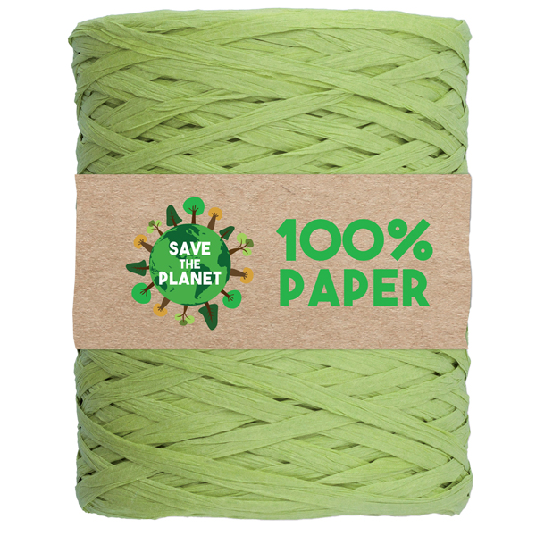 MD_99283 Nastro Rafia - 100 m - carta - verde 10 - Brizzolari - immagine 1