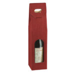 Scatola - 1 bottiglia - 9 x 9 x 38,5 cm - cartone seta - bordeaux - Scotton