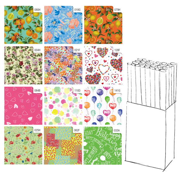 MD_99629 Rotolo carta regalo Primavera - 2 x 0,70 m - Rex Sadoch - immagine 1