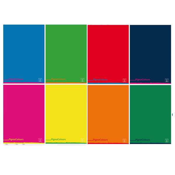 MD_99825 Maxiquaderno Pigna Colours - A4 - 1 rigo - c/margine - 42 fogli - 80 gr - Pigna - immagine 1