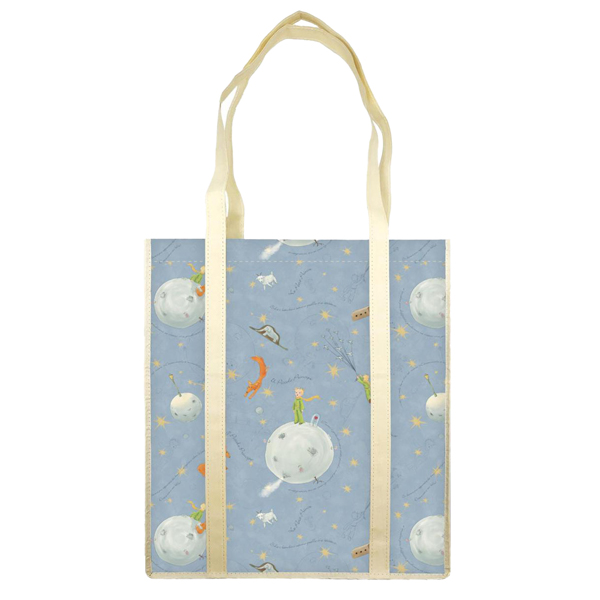 MD_99935 Shopper con manici - fantasia Il Piccolo Principe - 35 x 40 x 8 cm - carta lavabile 100 gr - Kartos - immagine 1