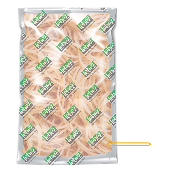 MD_99984 Elastico ad anello - diametro 4 cm - 1 kg - gomma - giallo - Lebez - immagine 1
