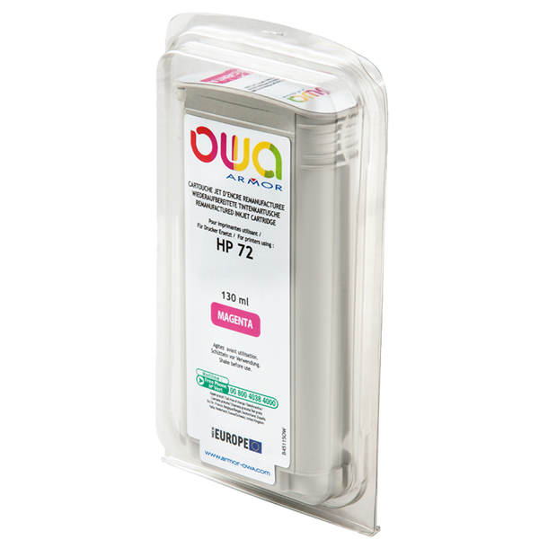 MD_ARMB45115 Armor - Cartuccia ink Compatibile per Hp 72 - Magenta - B45115OW -130 ml - immagine 1
