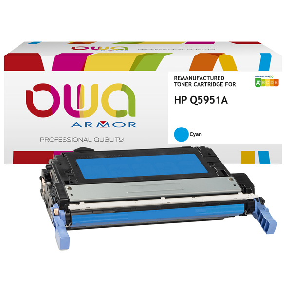 MD_ARMK12237 Armor - Toner Compatibile per Hp Q5951A - Ciano - 10.000 pag - immagine 1