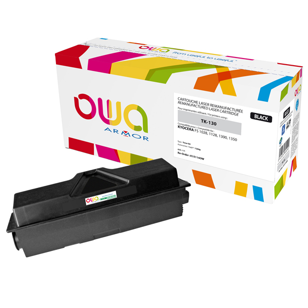 MD_ARMK15114 Armor - Toner Compatibile per Kyocera - Nero - TK-130 - 7.200 pag - immagine 1
