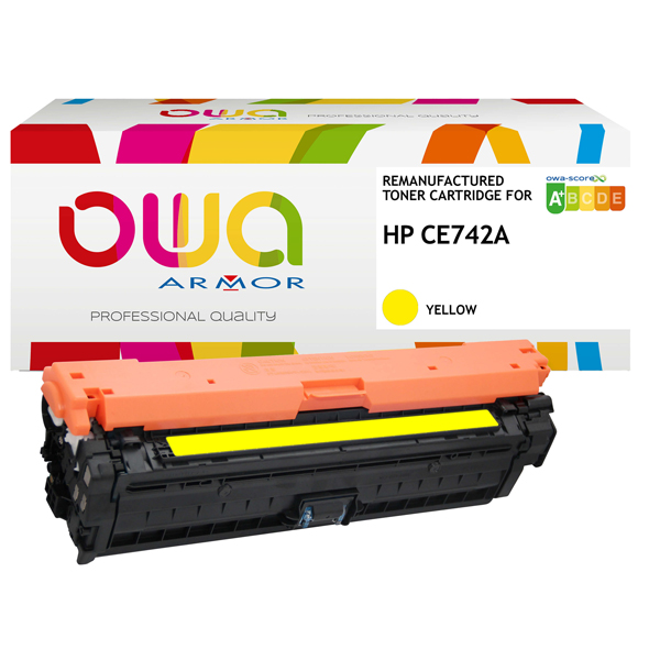 MD_ARMK15586 Armor - Toner Compatibile per Hp CE742A - Giallo - 7.300 pag - immagine 1