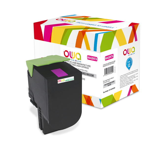 MD_ARMK15811 Armor - Toner Compatibile per Lexmark - Magenta - 80C2HM0 - 3.000 pag - immagine 1