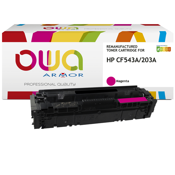 MD_ARMK18114 Armor - Toner Compatibile per Hp 203A - Magenta - CF543A - 1.300 pag - immagine 1