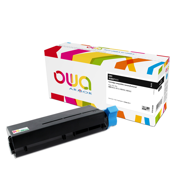 MD_ARMK18145 Armor - Toner Compatibile per Oki B411D/B411DN/B412DN/B431D/B431DN/B432DN - Nero - 45807111 - 12.000 pag - immagine 1