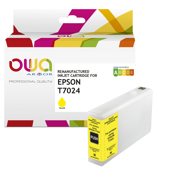 MD_ARMK20436 Armor - Cartuccia Compatibile per Epson T7024 - Giallo - C13T70244010 - immagine 1