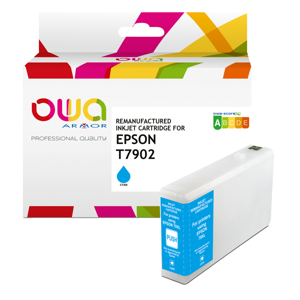 MD_ARMK20626 Armor - Cartuccia ink Compatibile per Epson T7902 XL - Ciano - K20626OW - 19,5ml - immagine 1