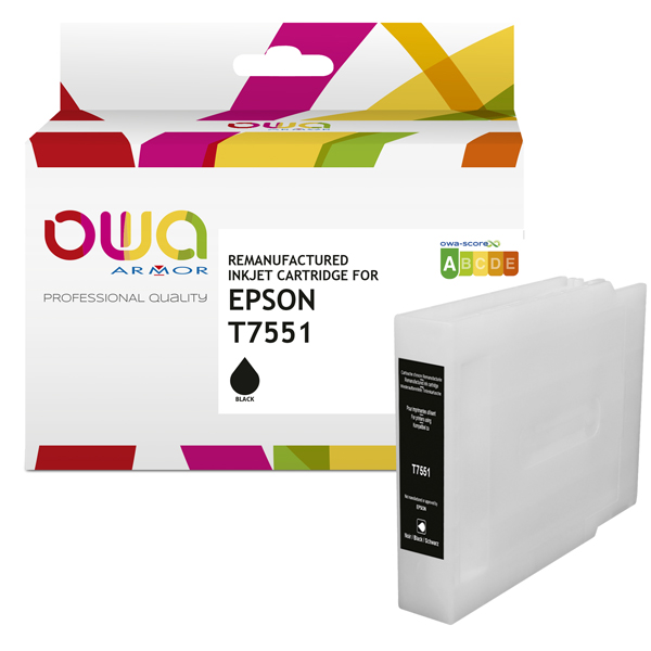 MD_ARMK20767 Armor - Cartuccia Compatibile per Epson T7551 - Nero - C13T755140 - immagine 1