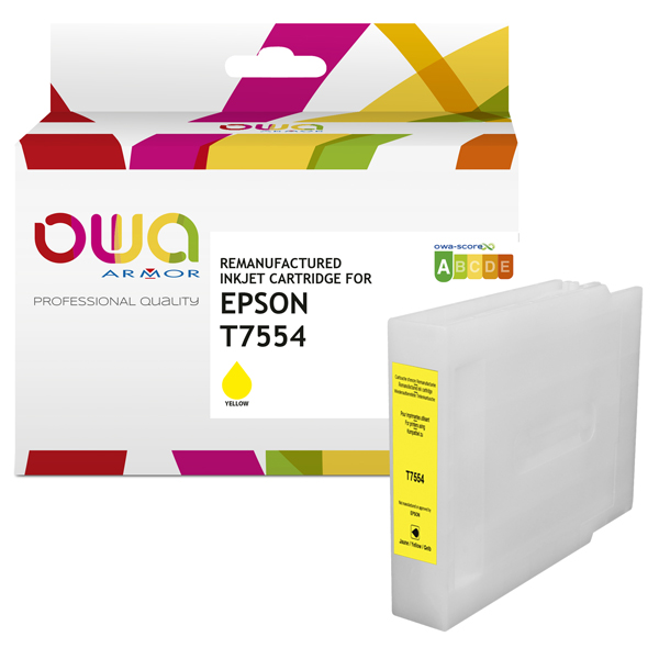 MD_ARMK20770 Armor - Cartuccia Compatibile per Epson T7554 - Giallo - C13T755440 - immagine 1