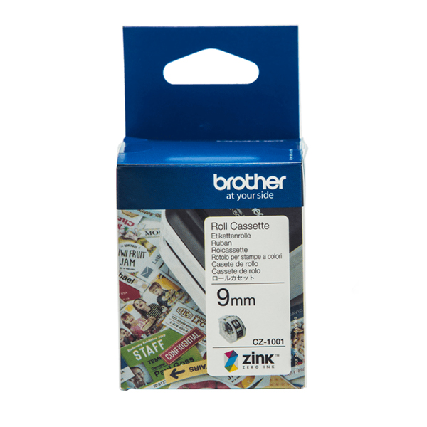 MD_BROCZ1001 Brother - Nastro a lunghezza continua - CZ-1001 - 9 mm x 5 mt - immagine 1