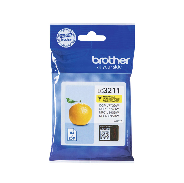 MD_BROLC3211Y Brother - Cartuccia - Giallo - LC3211Y - 200 pag - immagine 1