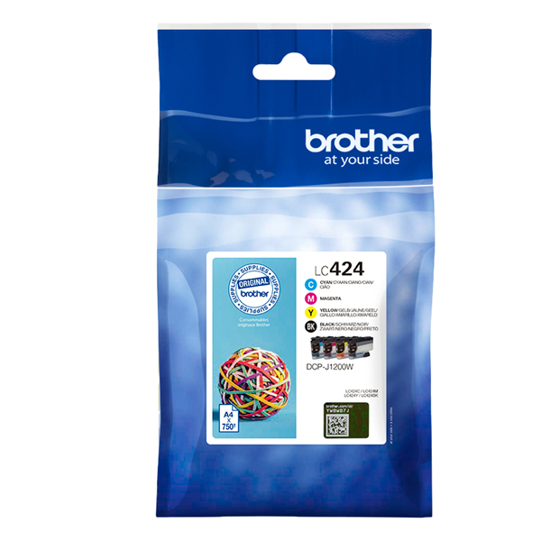 MD_BROLC424VAL Brother - Kit Cartucce - Nero/ Ciano/Magenta/Giallo - LC424VAL - 750 pag - immagine 1