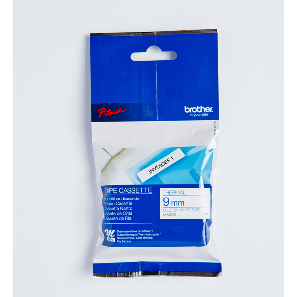 MD_BROMK223BZ Brother - Nastro - Blu/Bianco - MK223 - 9mm x 8mt - immagine 1