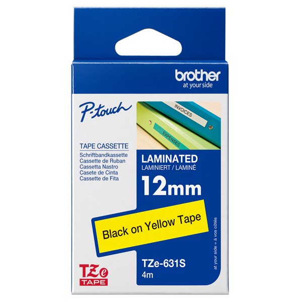 MD_BROTZE631S Brother - Nastro - Nero/Giallo - TZE631S - 12mm x 4mt - immagine 1