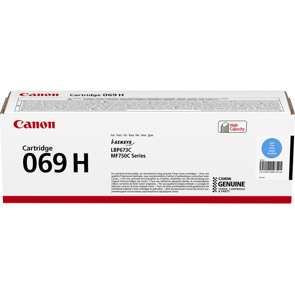 MD_CAN069HC Canon - Toner 069C - Ciano - 5097C002 - 5.500 pag - immagine 1