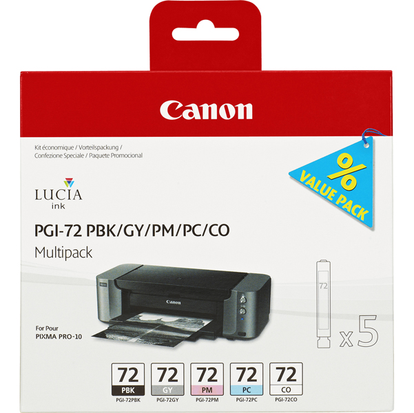 MD_CAN6403B007 Canon - Cartucce ink - K PH/GR/M/C PH - 6403B007 - immagine 1