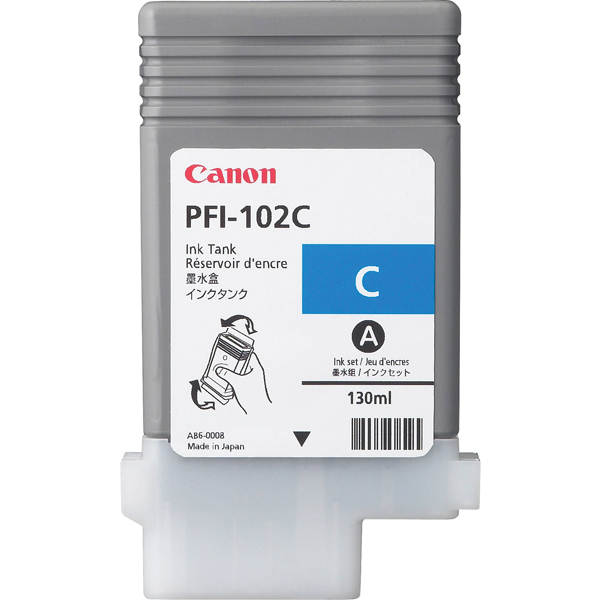 MD_CANINKPFI102C Canon - Refill - Ciano - 0896B001 - 130ml - immagine 1