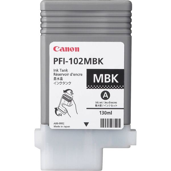 MD_CANINKPFI102OB Canon - Refill - Nero opaco - 0894B001AA - 130ml - immagine 1
