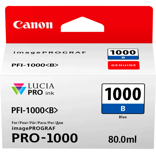 MD_CANPFI1000B Canon - Cartuccia ink - Blu - 0555C001 - 4.800 pag - immagine 1