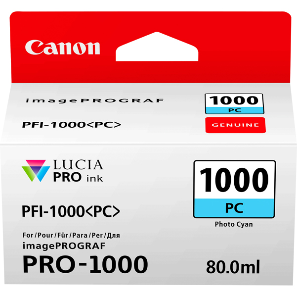 MD_CANPFI1000PC Canon - Cartuccia ink - Ciano fotografico - 0550C001 - immagine 1