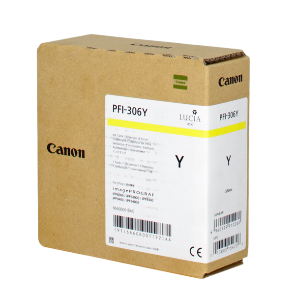 MD_CANPFI306Y Canon - Cartuccia ink - Giallo - 6660B001 - 330ml - immagine 1