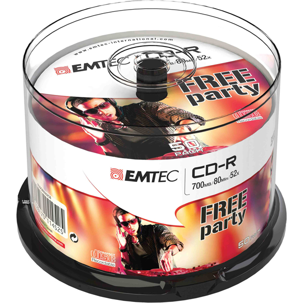 MD_EMTC805052CB Emtec - CD-R - ECOC805052CB - 80min/700mb - immagine 1