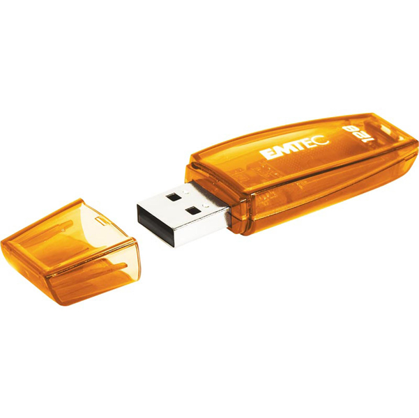 MD_EMTD128G2C410 Emtec - Usb 2.0 - C410 - 128 GB - Arancione - immagine 1