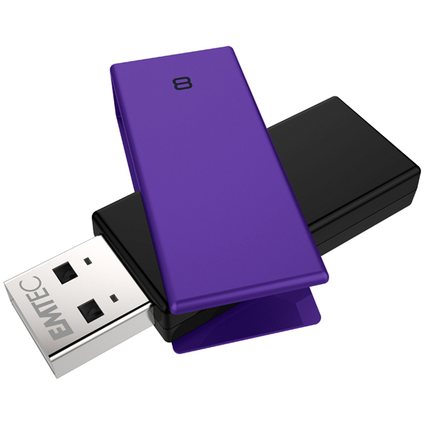 MD_EMTD8GC352 Emtec - Usb 2.0 - C350 - 8 GB - viola - immagine 1