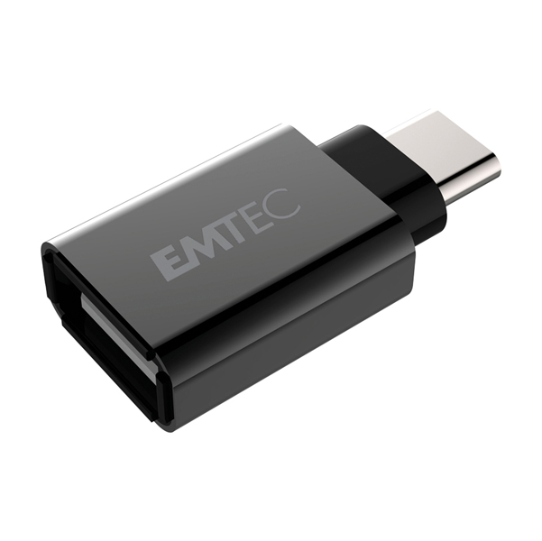 MD_EMTDAPT600C Emtec - USB 3.1 To Type-C con adattatore -1 porta USB-A 3.1 - ECADAPT600C - immagine 1